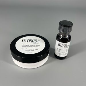 Philosophy Anti-Wrinkle Pads & Retinoid Oil - New